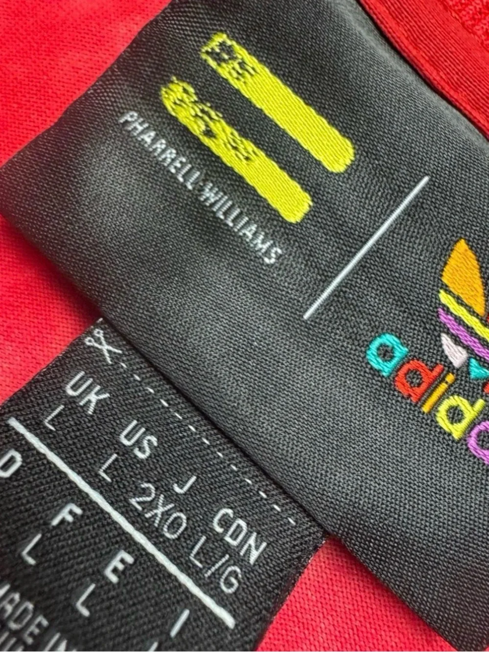 Adidas Pharrell Williams Shirt Mens L Tie Dye Trefoil Three Stripes HU CW9101